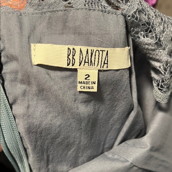 BB Dakota Gray Lace Dress - Picture 2 of 6